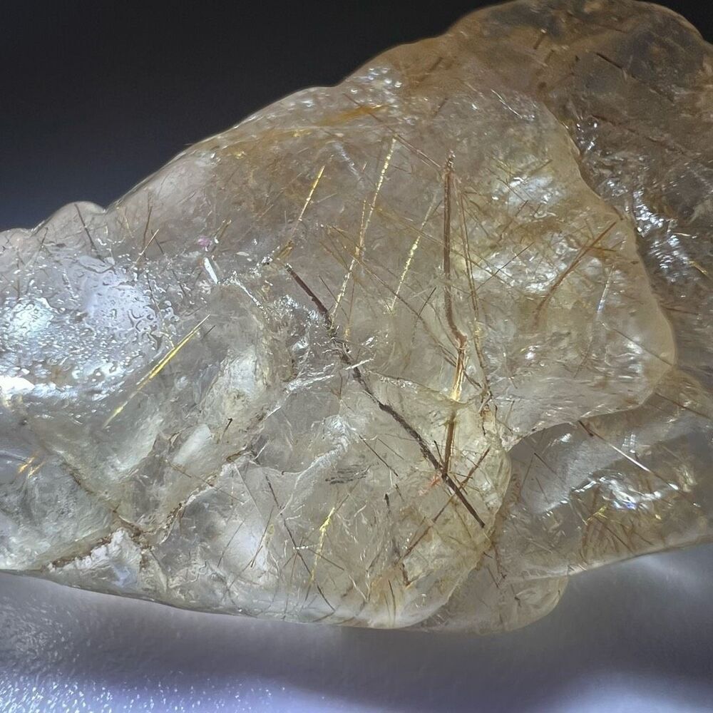 Golden Rutilated Quartz Crystal Freeform - Picture 10 of 15